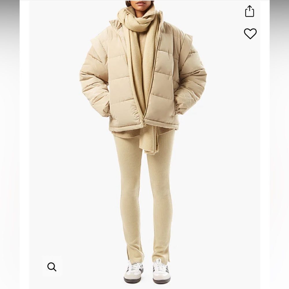 Snap Off Sleeve Nylon Puffer Jacket - Picture 7 of 8